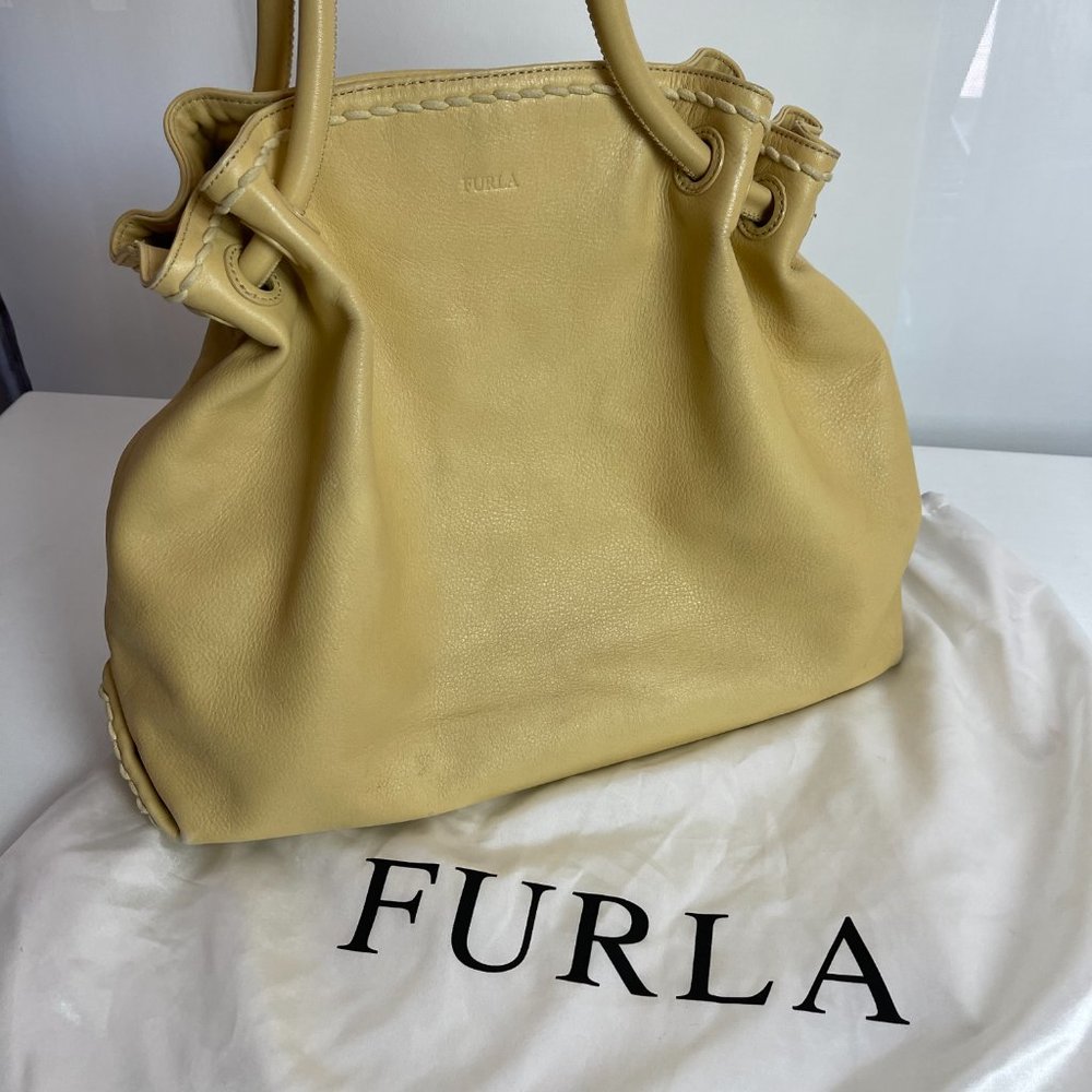 Furla Carmen soft Leather Tote Bag